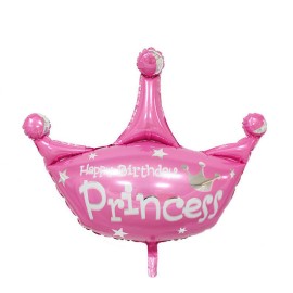 Globo Metalizado Corona Happy Birthday