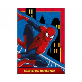 Invitación con sobre Spiderman